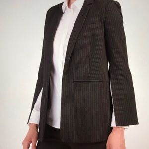 Vince Camuto pinstriped, split sleeve blazer